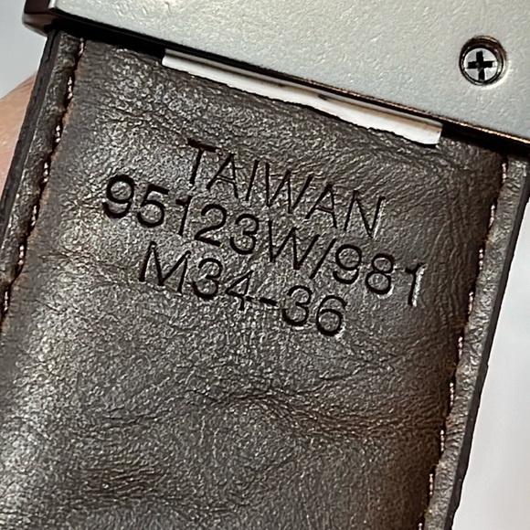 REALTREE REVERSIBLE Brown/ tan green camo BELT Leather Silver Buckle men 34-36 M - Picture 2 of 15